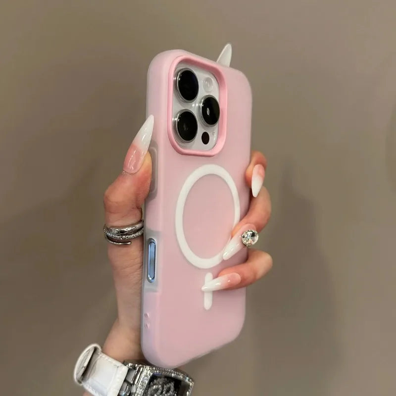 Luxury Candy Color MagSafe Matte Case – iPhone 11–16 Pro Max
