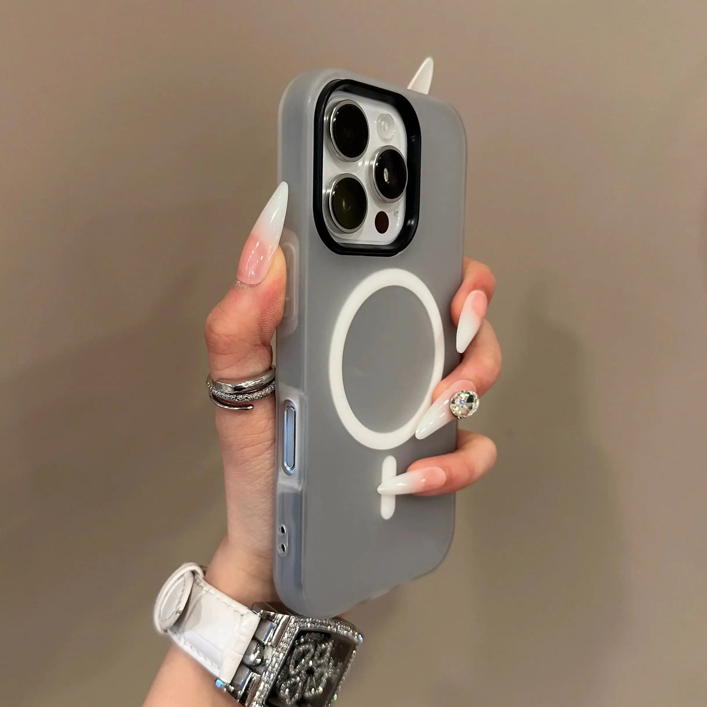 Luxury Candy Color MagSafe Matte Case – iPhone 11–16 Pro Max