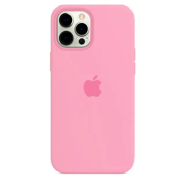 Official Apple Silicone Case with Logo – iPhone 12 to 16 Pro Max