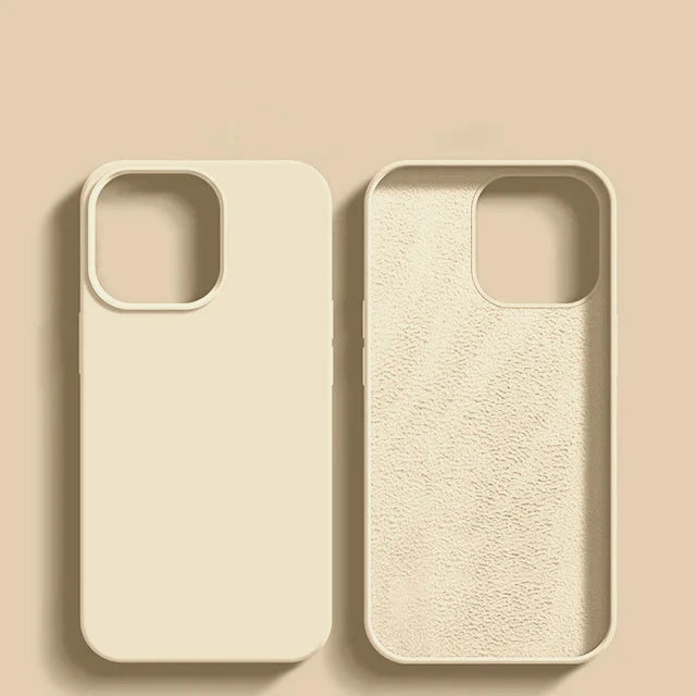 Liquid Silicone Shockproof Case for iPhone 11โ16 Pro Max