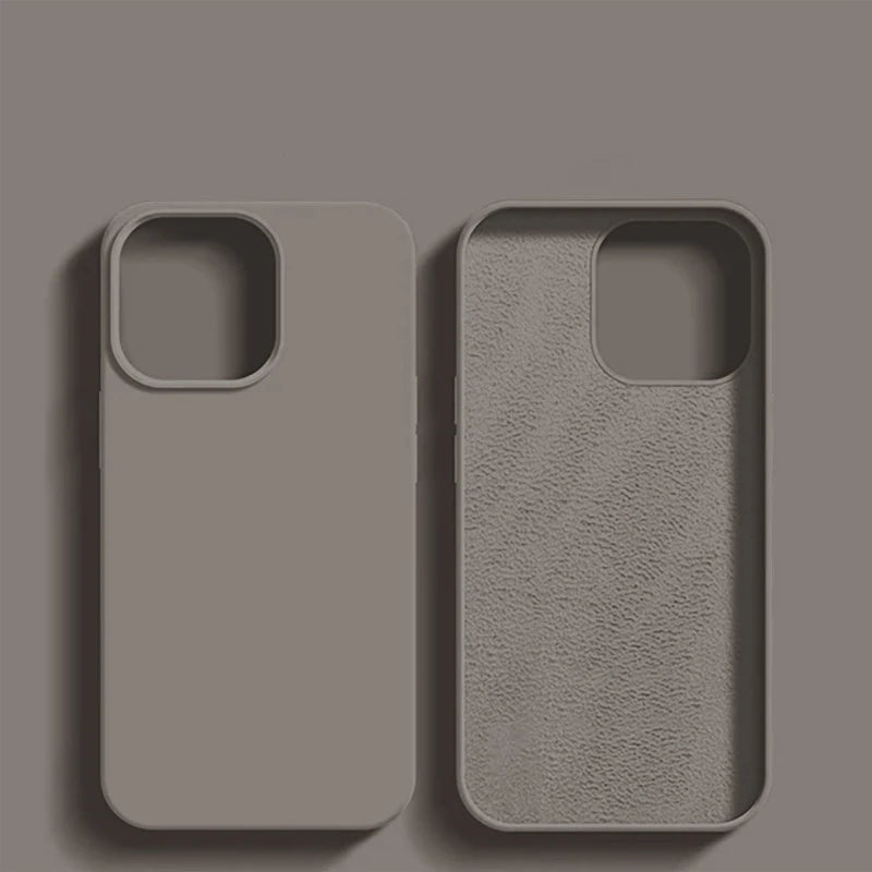 Liquid Silicone Shockproof Case for iPhone 11โ16 Pro Max