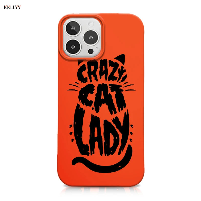 Cute Cat Print Shockproof iPhone Case – Soft, Skin-Friendly Cover for iPhone 16/15/14/13 Pro Max