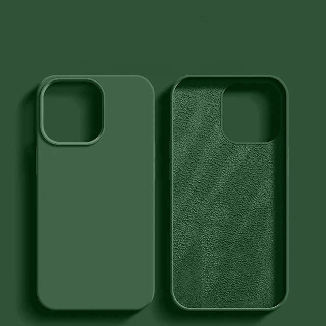 Liquid Silicone Shockproof Case for iPhone 11โ16 Pro Max