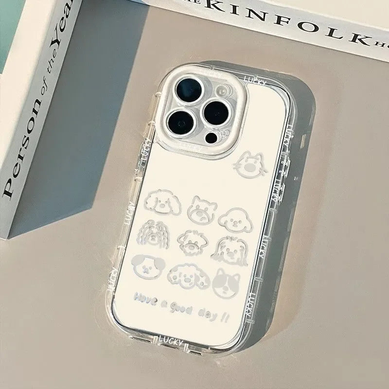 Cute Cat Animal Silicone Phone Case β Soft Cover for iPhone 7 to 16 Pro Max (SE, XR, XS, 13/14/15/16)