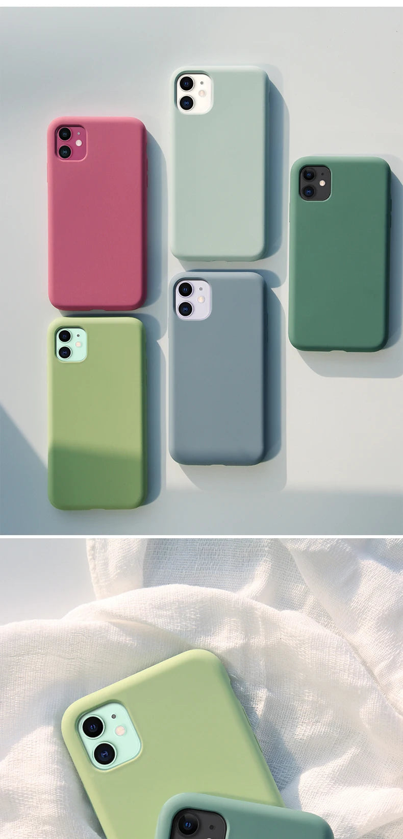 Official Apple Silicone Case with Logo – iPhone 12 to 16 Pro Max