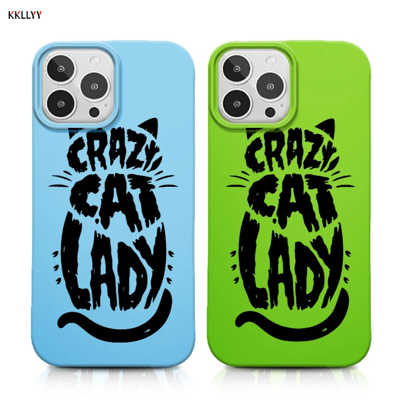 Cute Cat Print Shockproof iPhone Case – Soft, Skin-Friendly Cover for iPhone 16/15/14/13 Pro Max