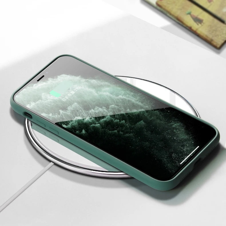 Official Apple Silicone Case with Logo – iPhone 12 to 16 Pro Max