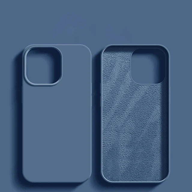 Liquid Silicone Shockproof Case for iPhone 11โ16 Pro Max