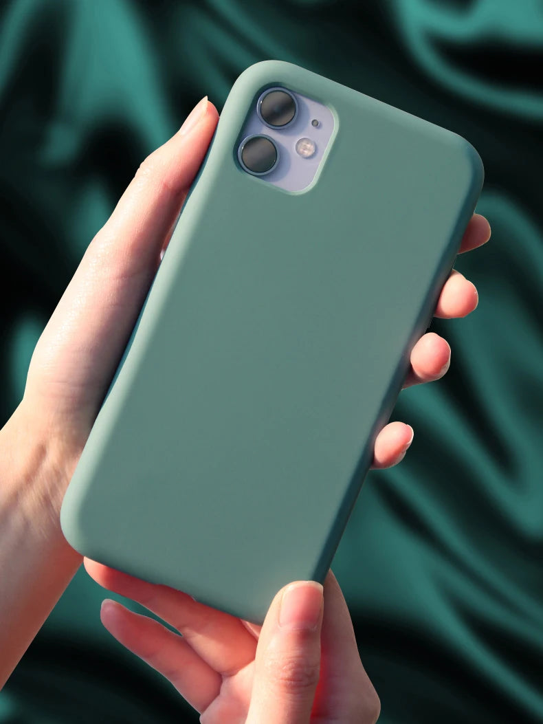 Official Apple Silicone Case with Logo – iPhone 12 to 16 Pro Max