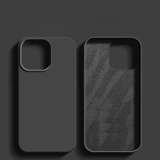 Liquid Silicone Shockproof Case for iPhone 11โ16 Pro Max