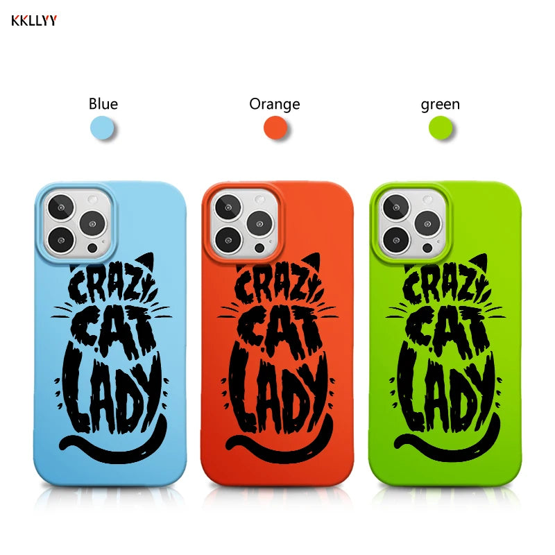 Cute Cat Print Shockproof iPhone Case – Soft, Skin-Friendly Cover for iPhone 16/15/14/13 Pro Max
