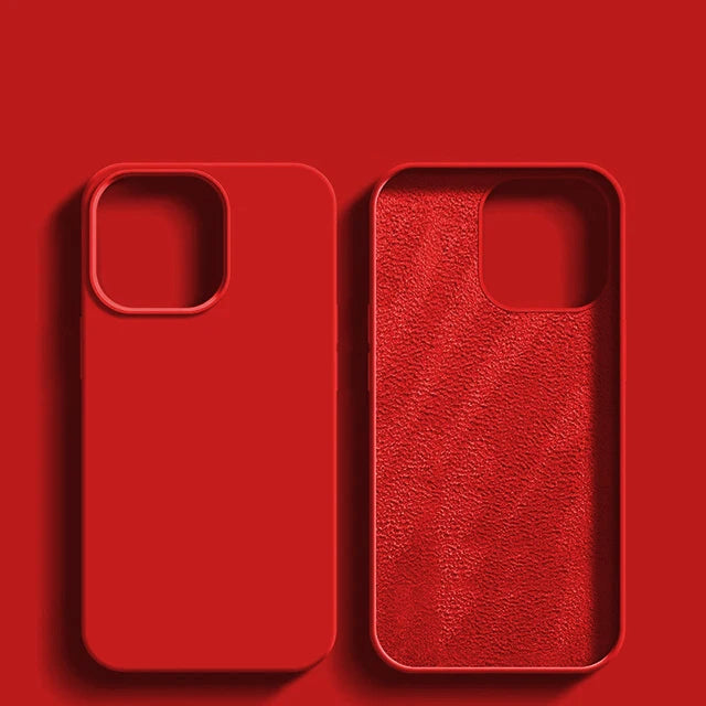 Liquid Silicone Shockproof Case for iPhone 11โ16 Pro Max