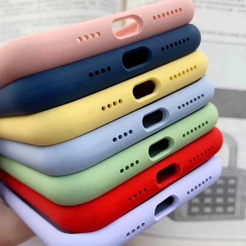 Official Apple Silicone Case with Logo – iPhone 12 to 16 Pro Max