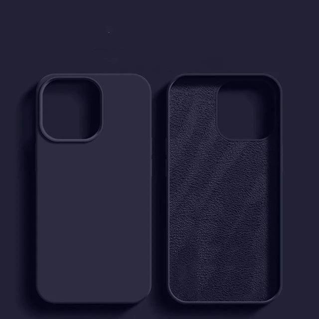 Liquid Silicone Shockproof Case for iPhone 11โ16 Pro Max