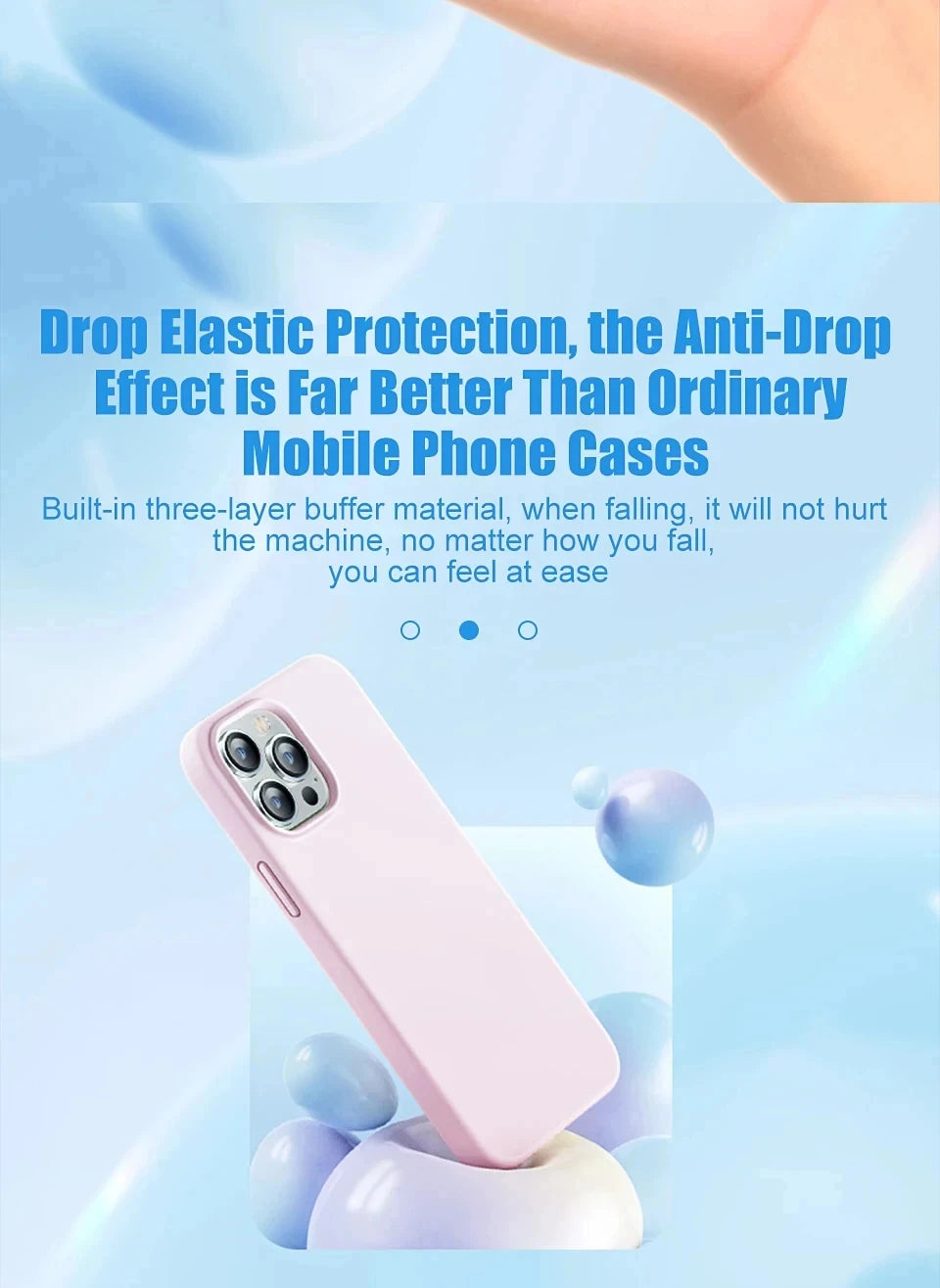 Liquid Silicone Shockproof Case for iPhone 11โ16 Pro Max