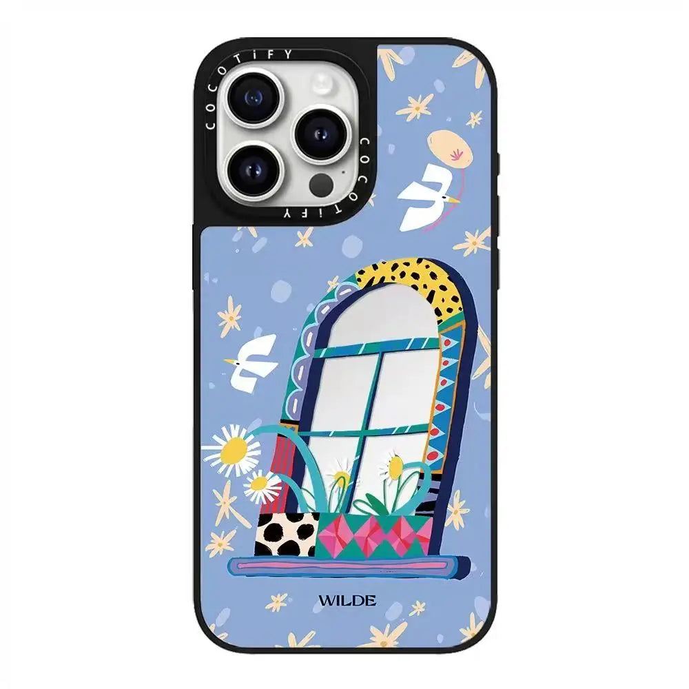 Creative Artist Cat iPhone Case β Cartoon Hard Shell Cover for iPhone 14 Pro Max
