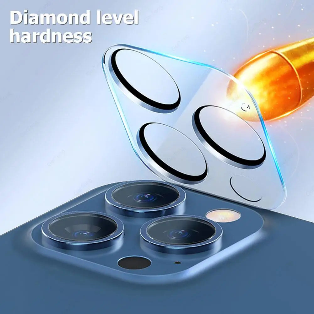 2PCS Bling Diamond Camera Lens Protector for iPhone 12–16 Pro Max