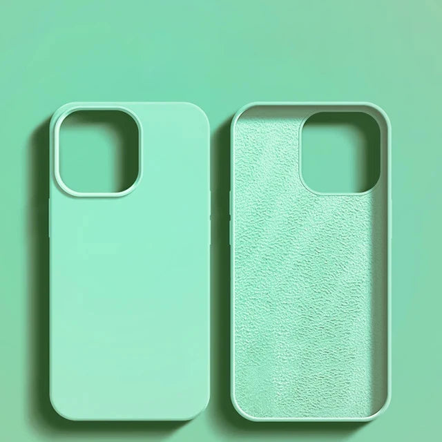 Liquid Silicone Shockproof Case for iPhone 11โ16 Pro Max