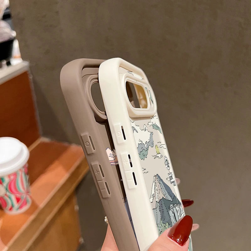 Solid Color Landscape TPU Case for Google Pixel 8/7/9 Pro Series