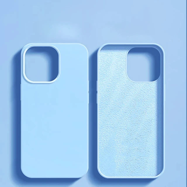 Liquid Silicone Shockproof Case for iPhone 11โ16 Pro Max