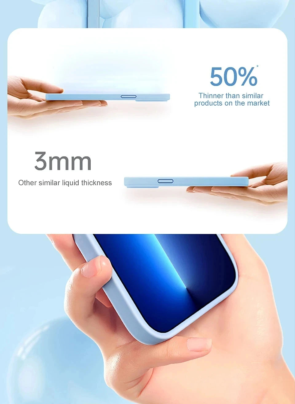 Liquid Silicone Shockproof Case for iPhone 11โ16 Pro Max