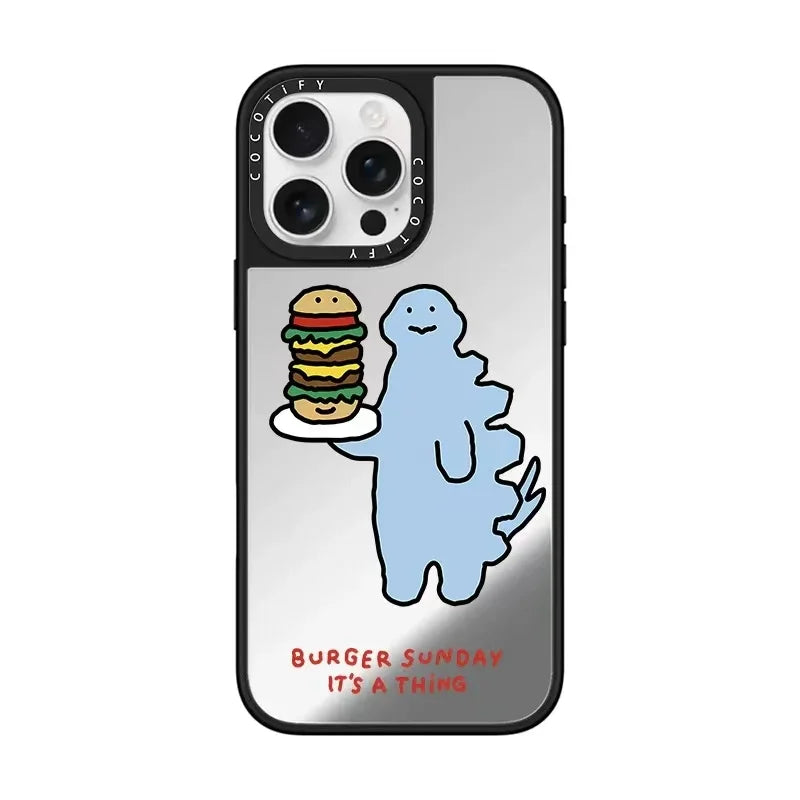 Creative Artist Cat iPhone Case β Cartoon Hard Shell Cover for iPhone 14 Pro Max