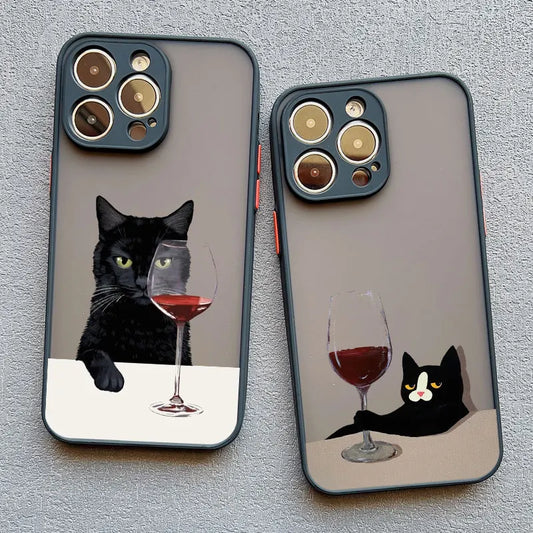 Funny Cat Daily Life iPhone Case – Cute & Shockproof Cover for iPhone 7 to 16 Pro Max