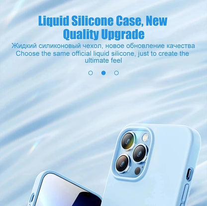 Liquid Silicone Shockproof Case for iPhone 11–16 Pro Max