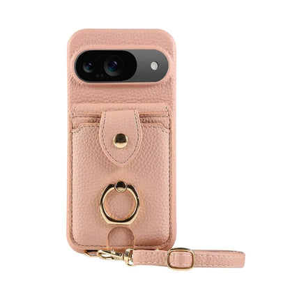 Crossbody Ring Stand Mirror Wallet Phone Case for Google Pixel 9/8/7/6 – Card Holder & Leather Protective Cover