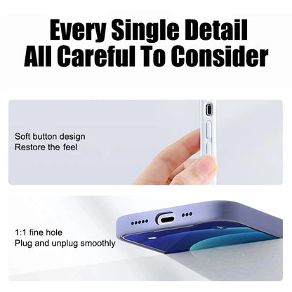 Liquid Silicone Shockproof Case for iPhone 11–16 Pro Max
