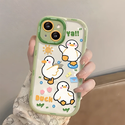 Cute Cat Animal Silicone Phone Case – Soft Cover for iPhone 7 to 16 Pro Max (SE, XR, XS, 13/14/15/16)