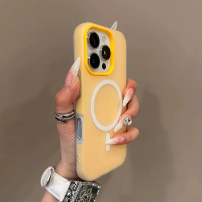 Luxury Candy Color MagSafe Matte Case – iPhone 11–16 Pro Max