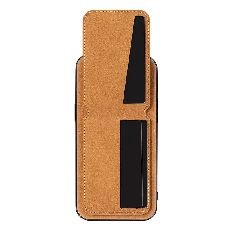 Luxury Faux Leather Wallet Case for iPhone 11–16 Pro Max