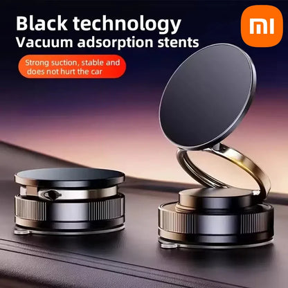 Xiaomi 360° Magnetic Car Phone Holder – Dual Suction Mount for iPhone & Android