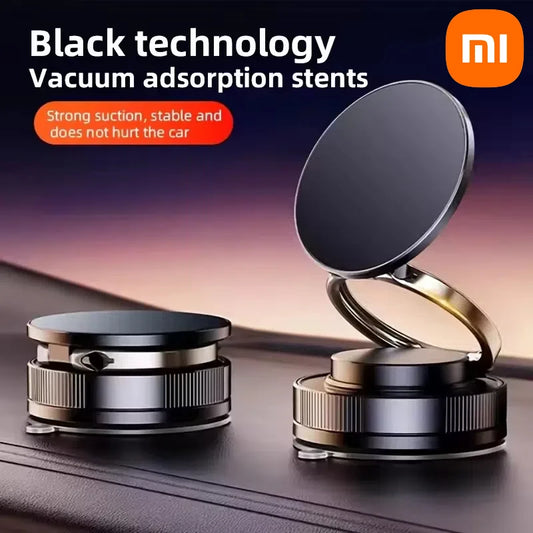 Xiaomi 360° Magnetic Car Phone Holder – Dual Suction Mount for iPhone & Android