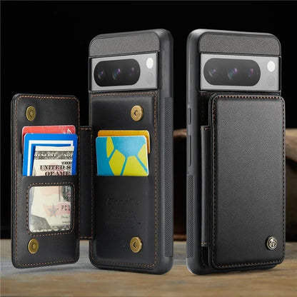 EUcagr™ Luxury Magnetic Wallet PU Leather Case for Google Pixel 9/8/7 Series – Card Holder & Pocket Cover