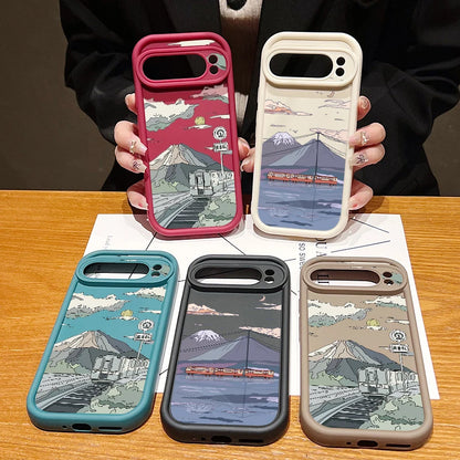 Solid Color Landscape TPU Case for Google Pixel 8/7/9 Pro Series