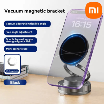 Xiaomi 360° Magnetic Car Phone Holder – Dual Suction Mount for iPhone & Android