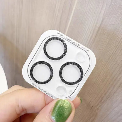 2PCS Bling Diamond Camera Lens Protector for iPhone 12–16 Pro Max