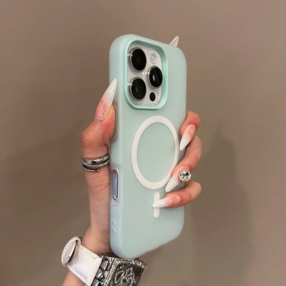 Luxury Candy Color MagSafe Matte Case – iPhone 11–16 Pro Max