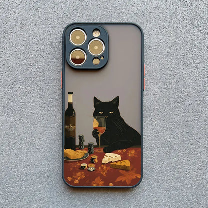 Funny Cat Daily Life iPhone Case – Cute & Shockproof Cover for iPhone 7 to 16 Pro Max