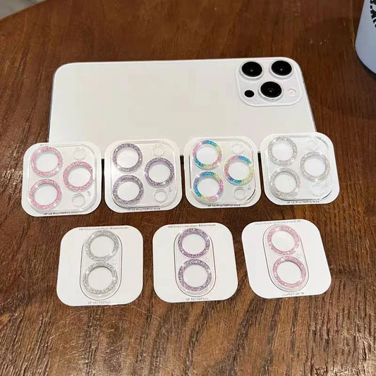 2PCS Bling Diamond Camera Lens Protector for iPhone 12–16 Pro Max