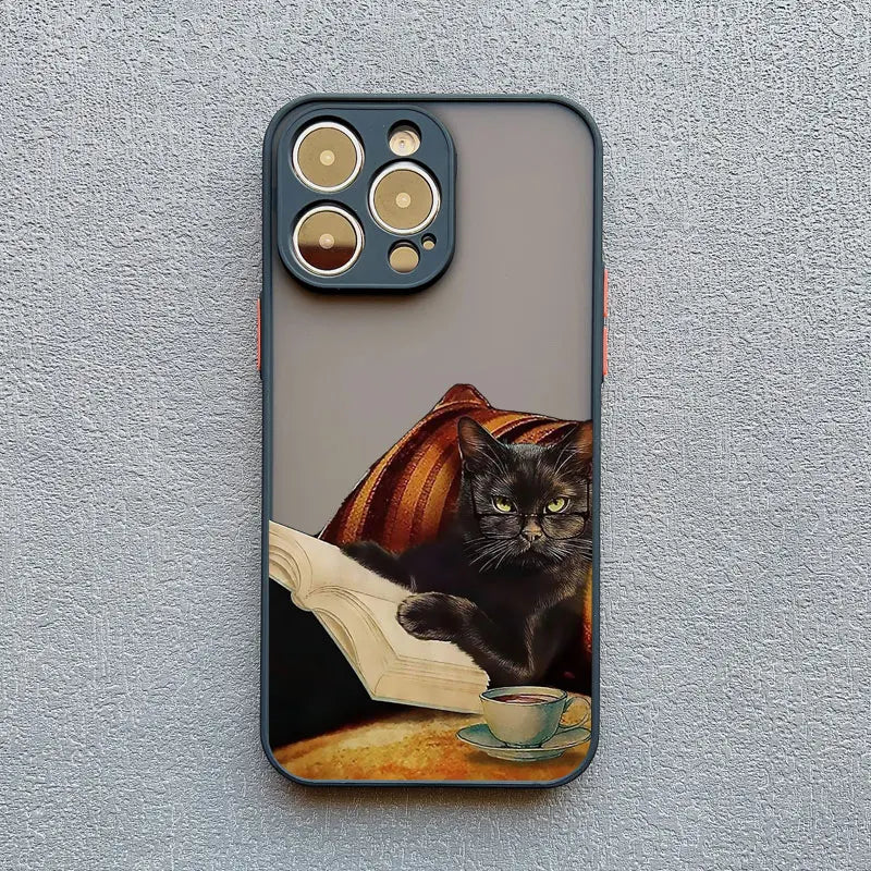 Funny Cat Daily Life iPhone Case – Cute & Shockproof Cover for iPhone 7 to 16 Pro Max
