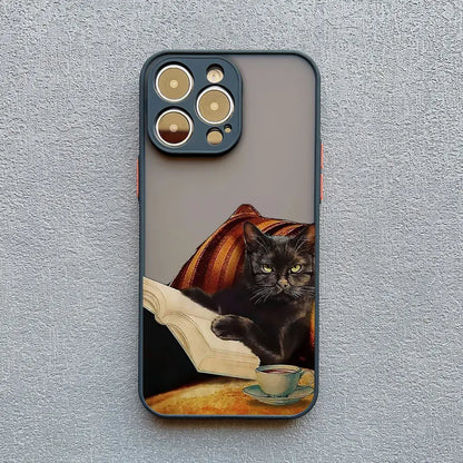 Funny Cat Daily Life iPhone Case – Cute & Shockproof Cover for iPhone 7 to 16 Pro Max