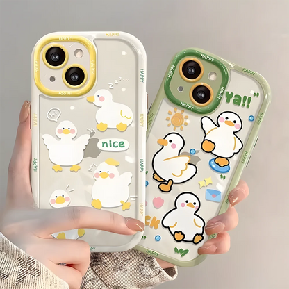 Cute Cat Animal Silicone Phone Case – Soft Cover for iPhone 7 to 16 Pro Max (SE, XR, XS, 13/14/15/16)