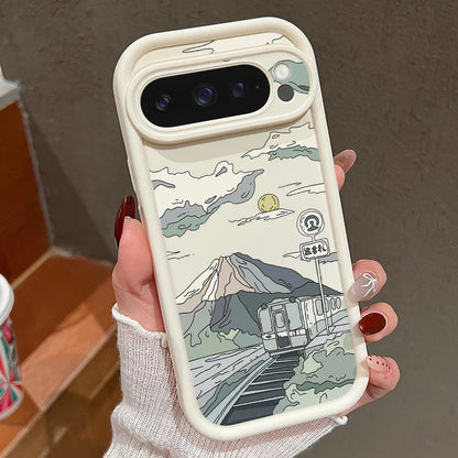 Solid Color Landscape TPU Case for Google Pixel 8/7/9 Pro Series