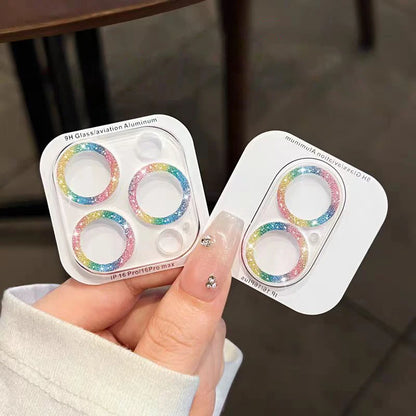 2PCS Bling Diamond Camera Lens Protector for iPhone 12–16 Pro Max