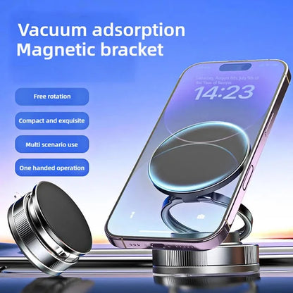 Xiaomi 360° Magnetic Car Phone Holder – Dual Suction Mount for iPhone & Android