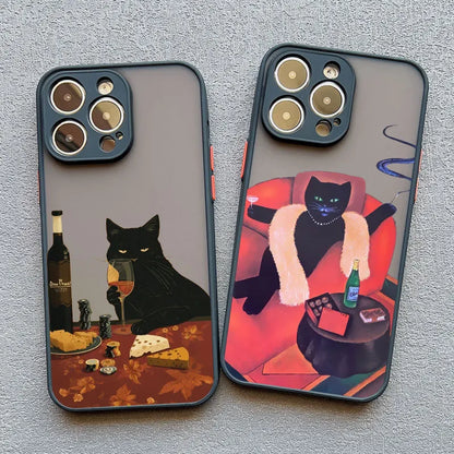 Funny Cat Daily Life iPhone Case – Cute & Shockproof Cover for iPhone 7 to 16 Pro Max