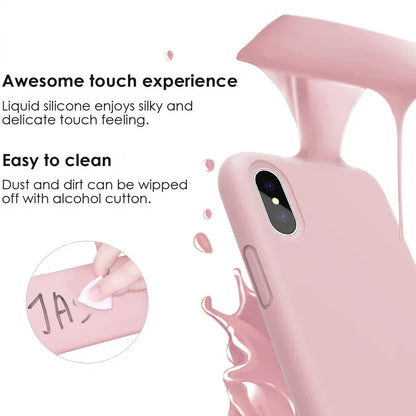 Official Apple Silicone Case with Logo – iPhone 12 to 16 Pro Max